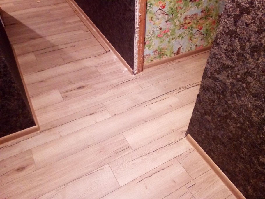 Укладка ламината по дивгонал