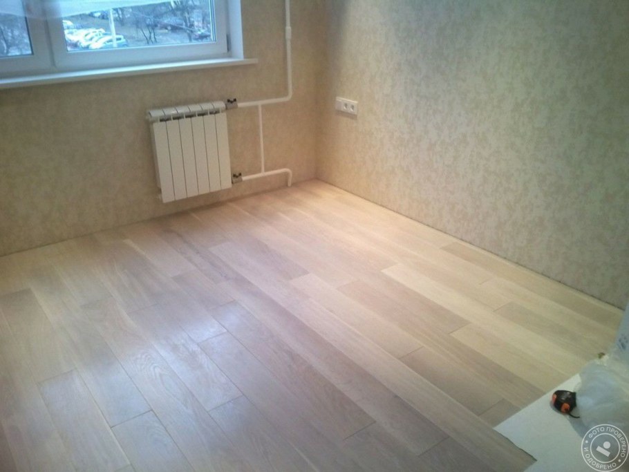 Полы в квартире без плинтуса