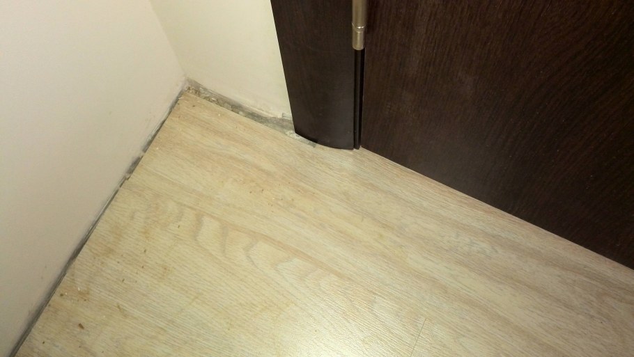 Линолеум без плинтусов