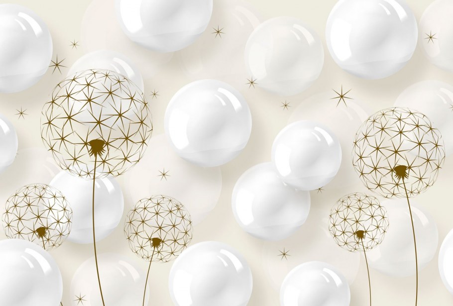 Фотообоев на стену в виде лепестков