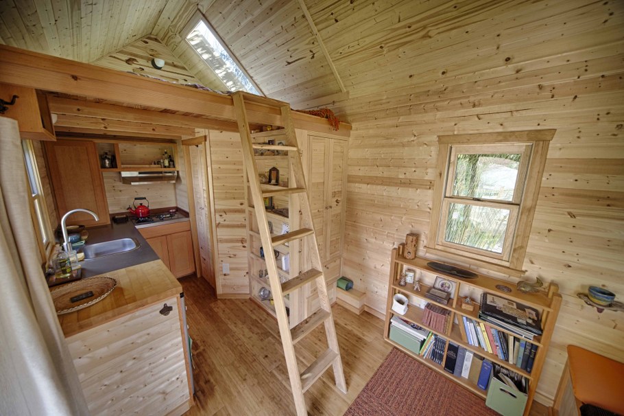Tiny House с односкатной крышей