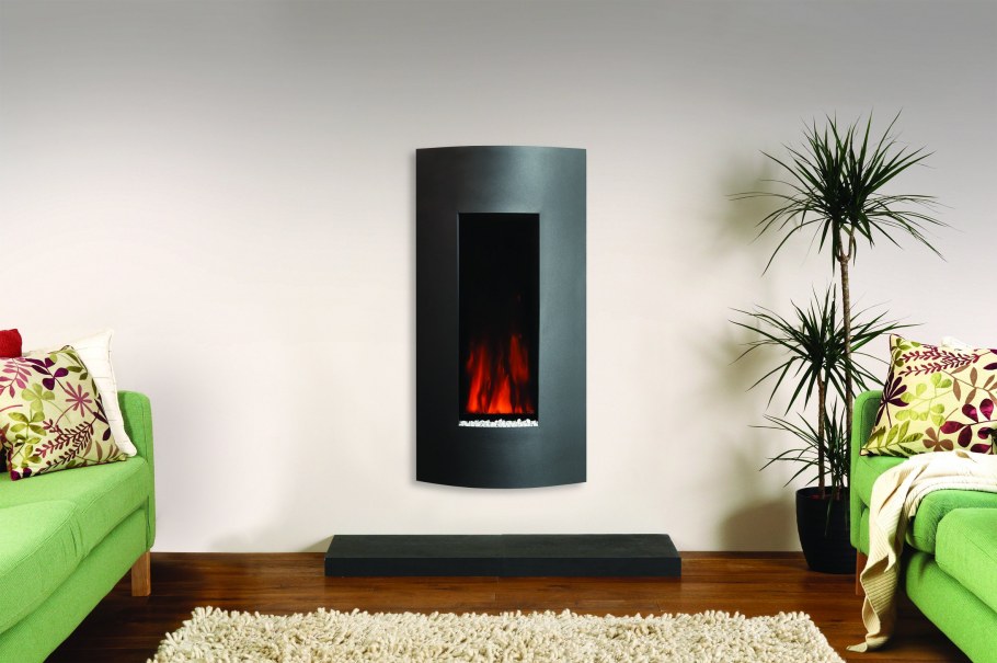 Узкий камин электрический