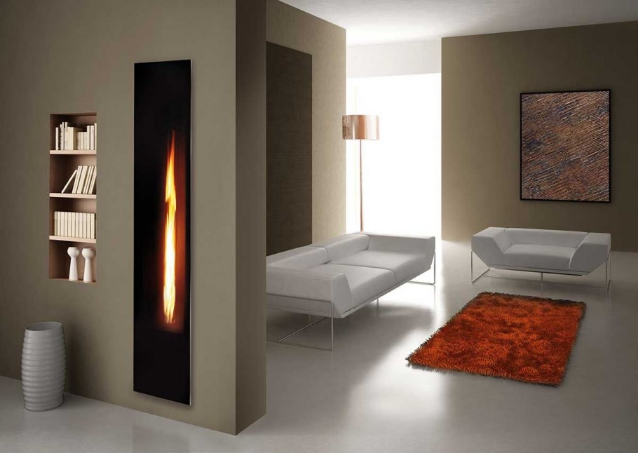 Биокамин вертикальный настенный