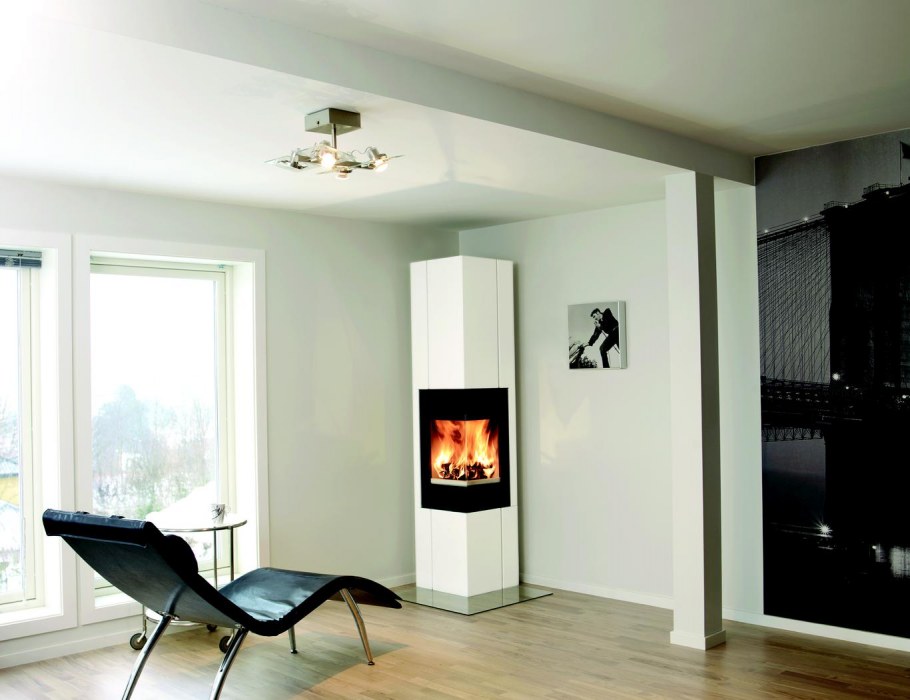 Узкие вертикальные камины