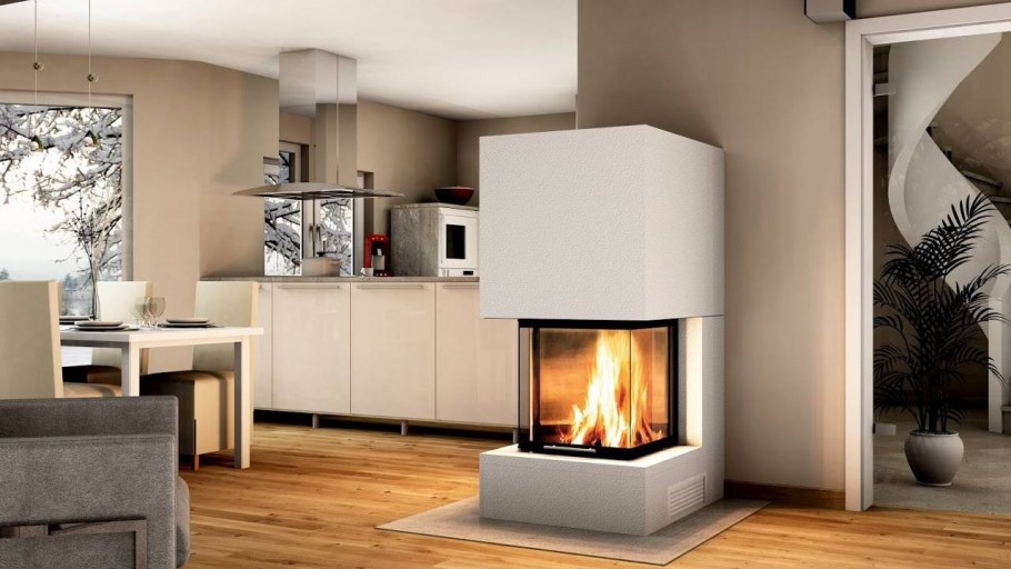 Вертикальный камин