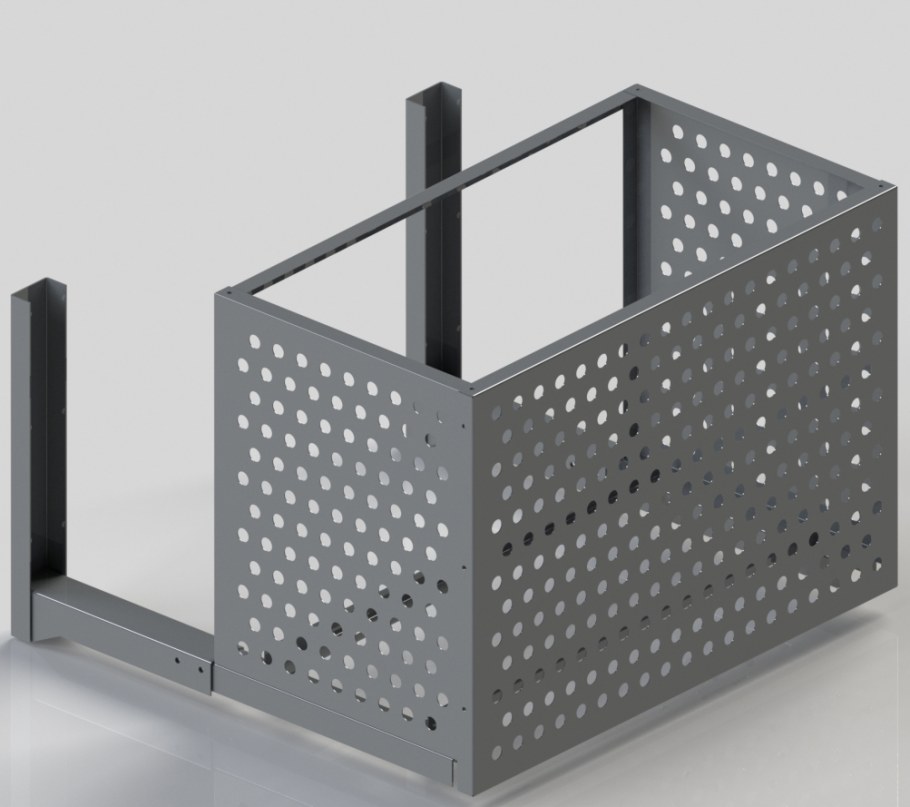 Узел крепления корзины для кондиционера