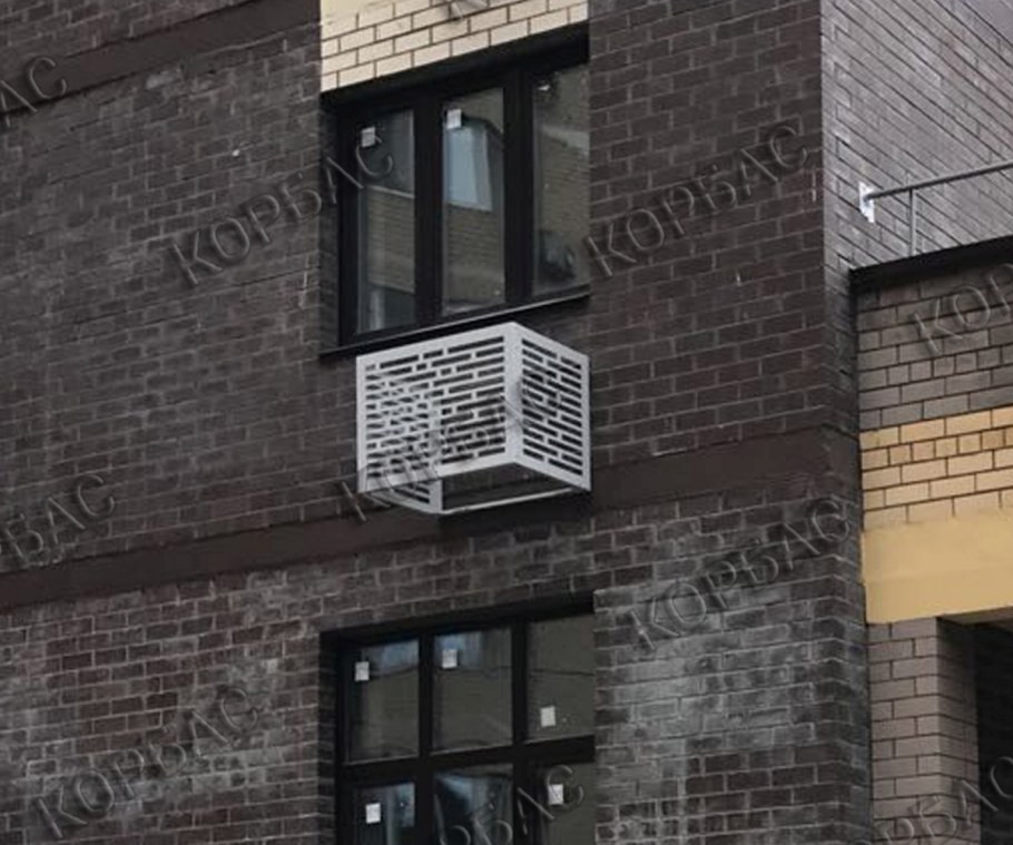 Защитный воздухозаборный кожух для наружного блока кондиционера