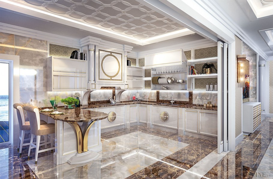 Шикарные дворцовые кухни