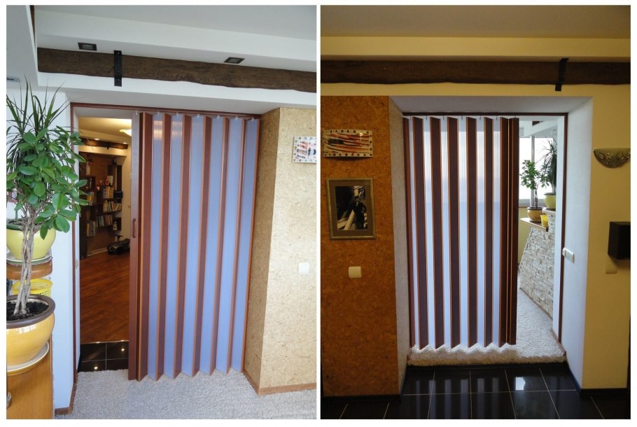 Римские шторы на дверной проем