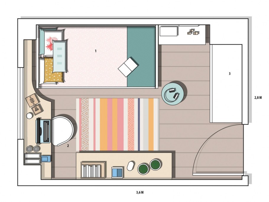 Детская комната комната для двоих разнополых детей