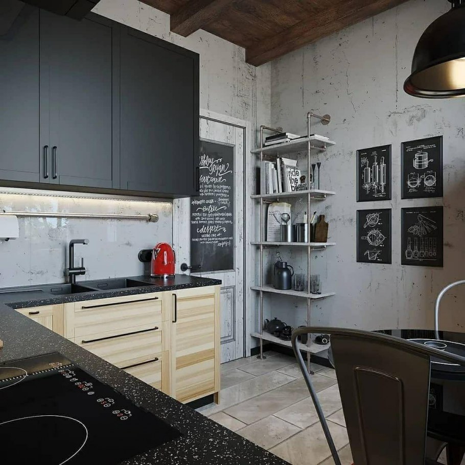 Кухня лофт 10 кв.м