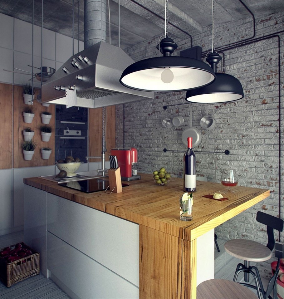 Кухня лофт Индастриал