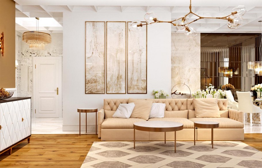 Интерьер в пастельных тонах