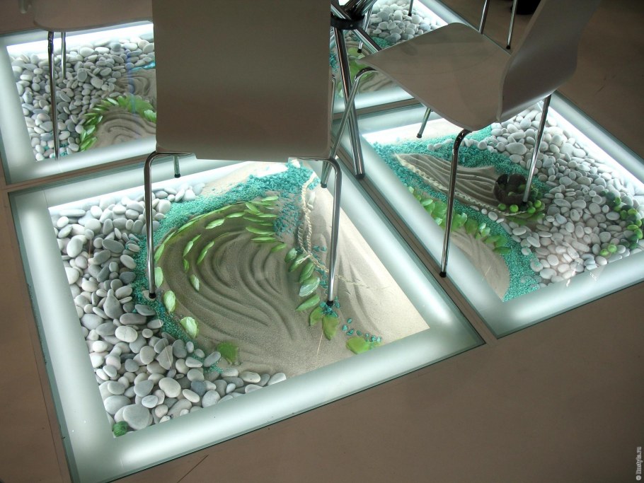 Сухой аквариум в интерьере