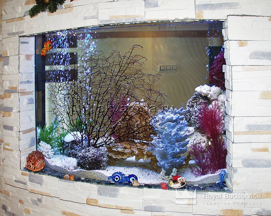 Искусственный аквариум на стену