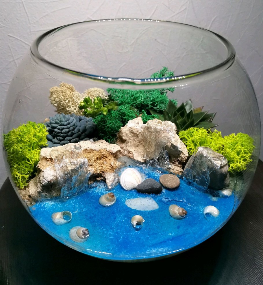 Флорариум с водопадом