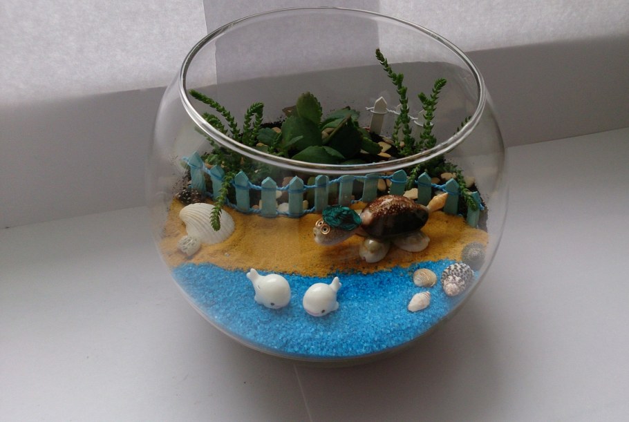 Декоративный аквариум без воды