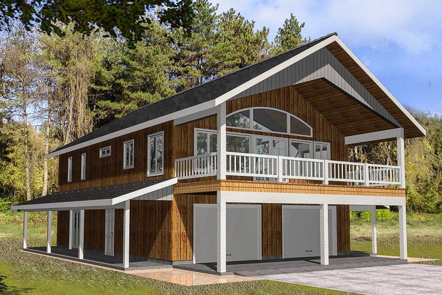 Двухэтажная терраса