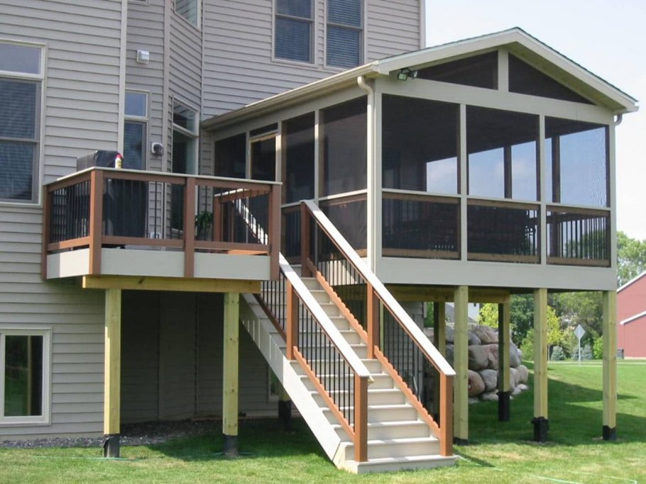 Двухуровневая веранда