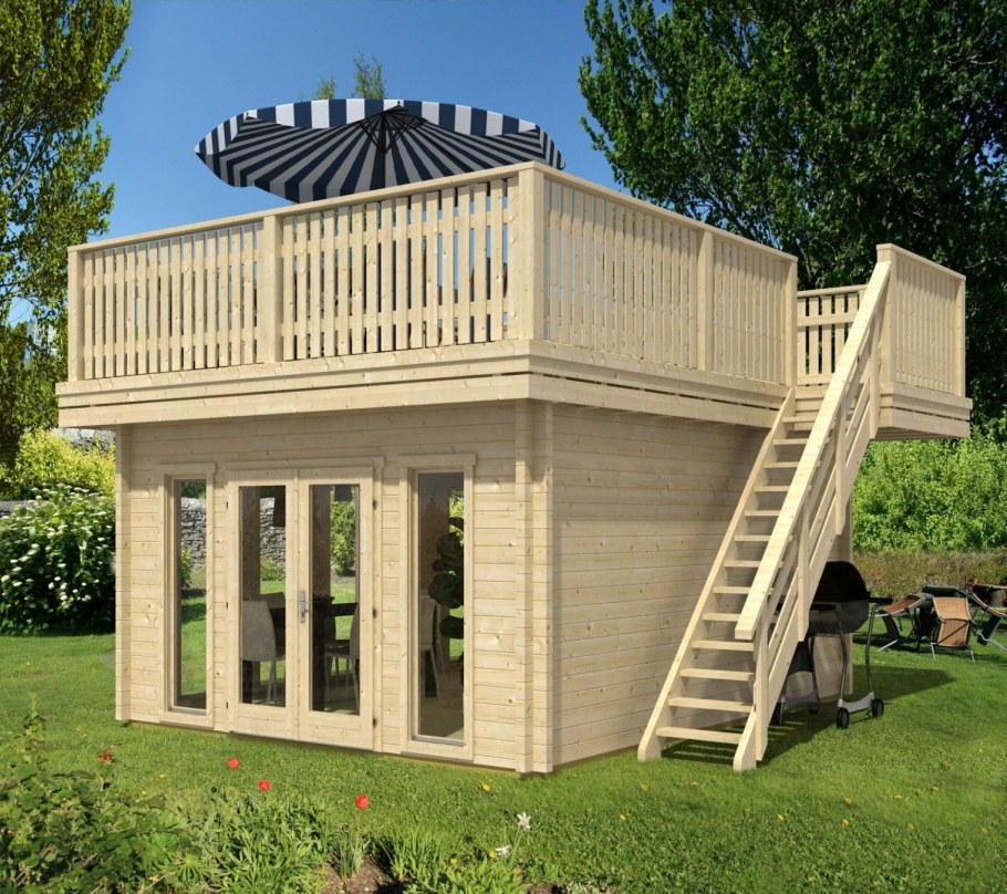 Терраса с балконом