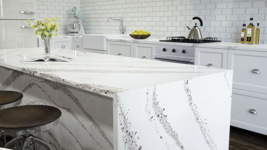 Кварцевый агломерат белый мрамор