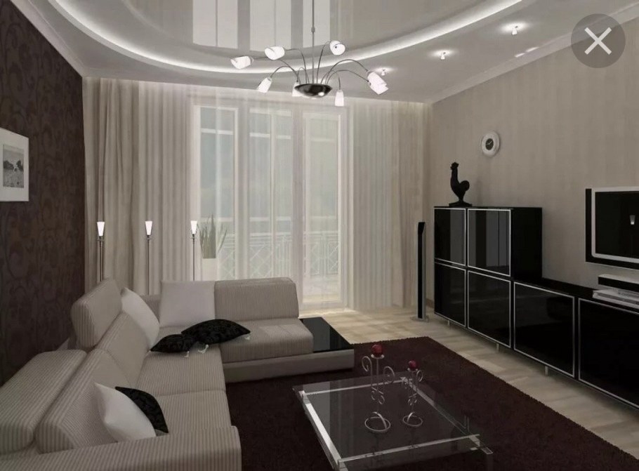 Натяжной потолок в зал 20кв