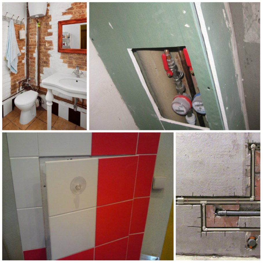 Короб для труб в ванной