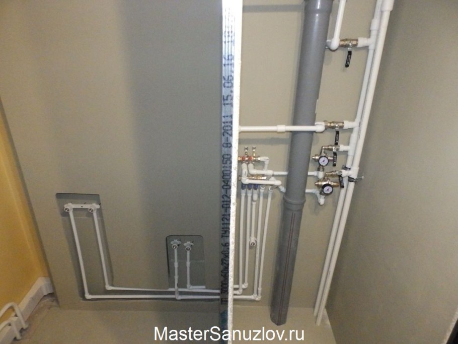 Короб для скрытия труб отопления