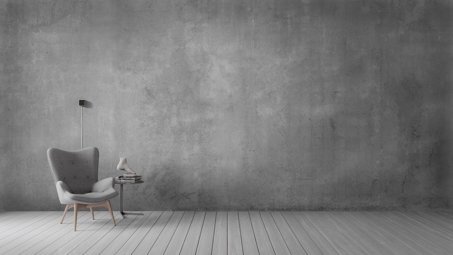 Обои под бетонную стену