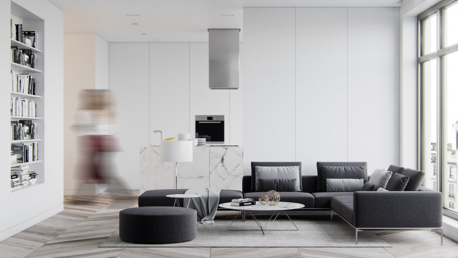 Рендеры интерьера Минимализм