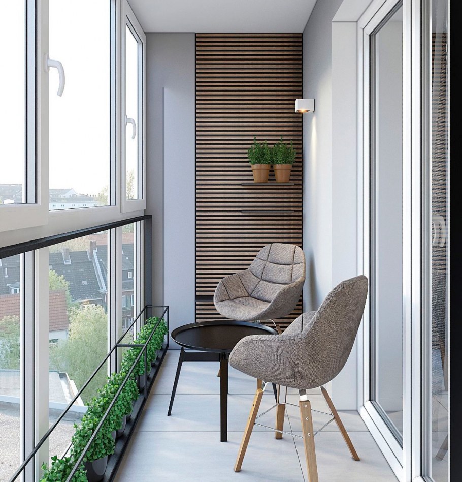 Современный балкон