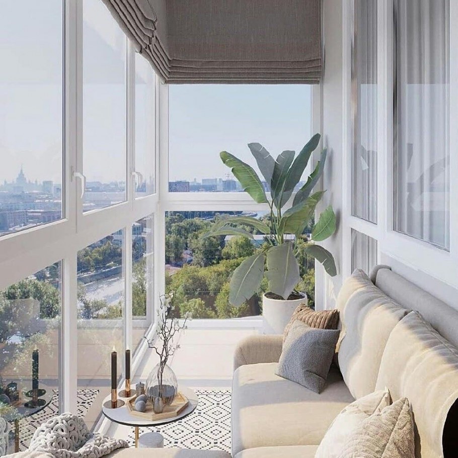 Лоджия с панорамными окнами