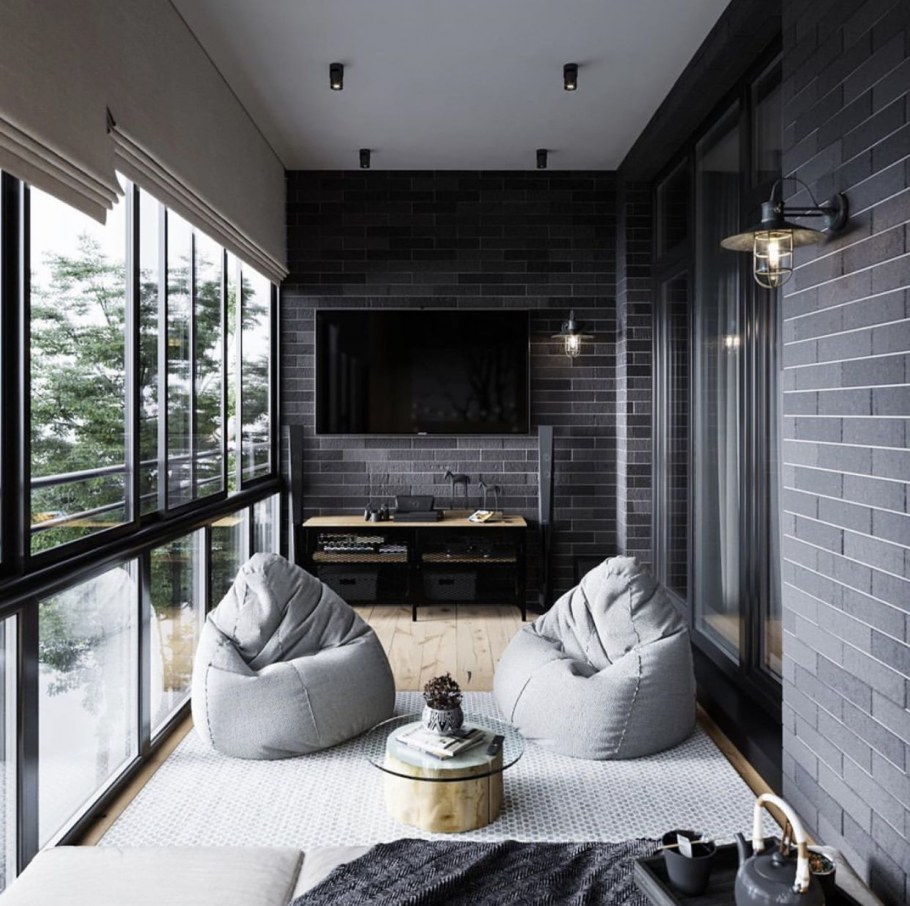 Французский балкон в интерьере