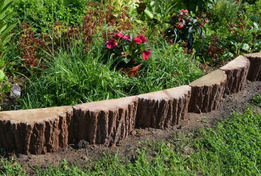 Многоярусная клумба из бетона