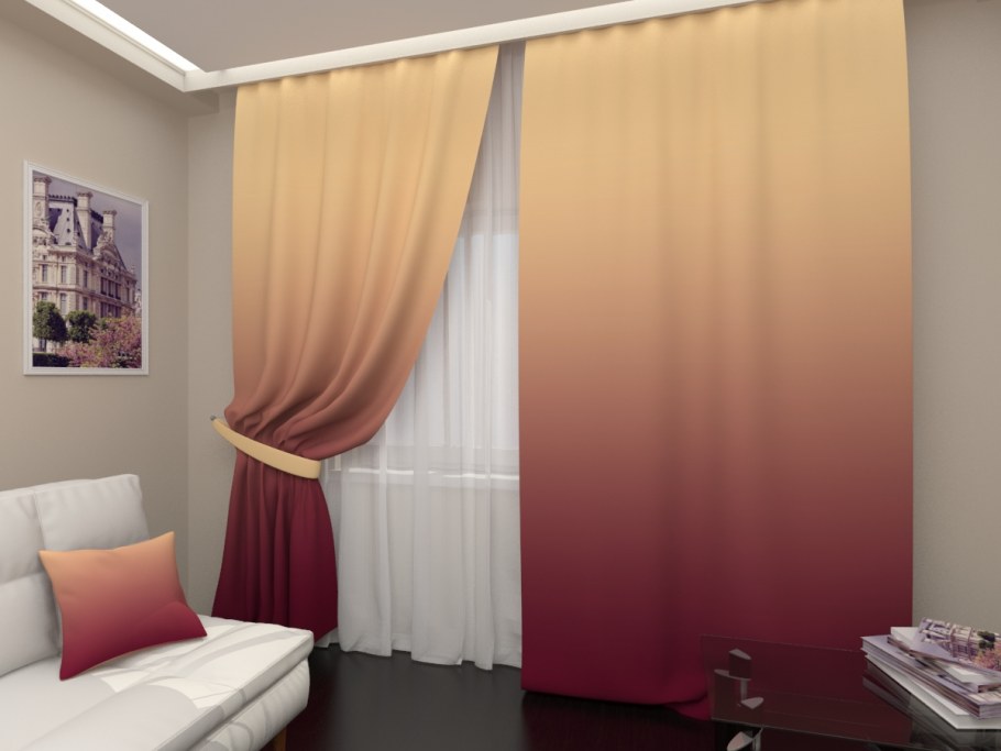 Шторы блэкаут градиент