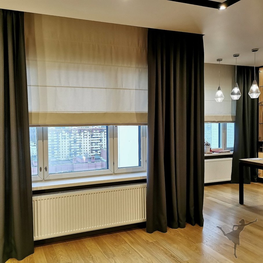 Римские шторы в студии