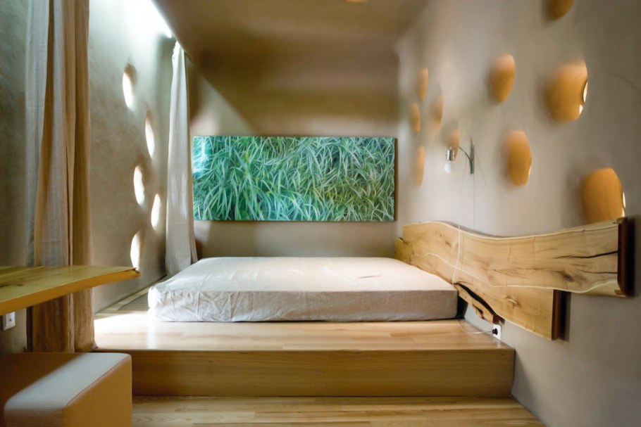 Экостиль в интерьере спальни