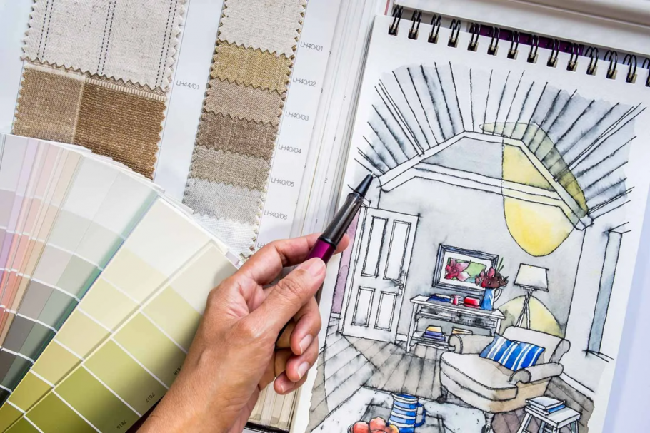 Интерьер в стиле Минимализм с яркими акцентами