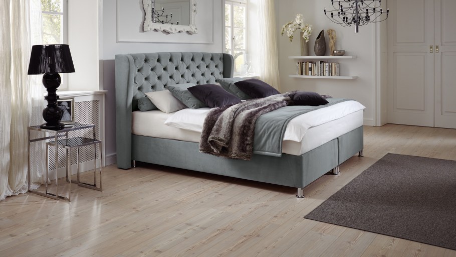 Кровать Prisma 180х200 серого цвета