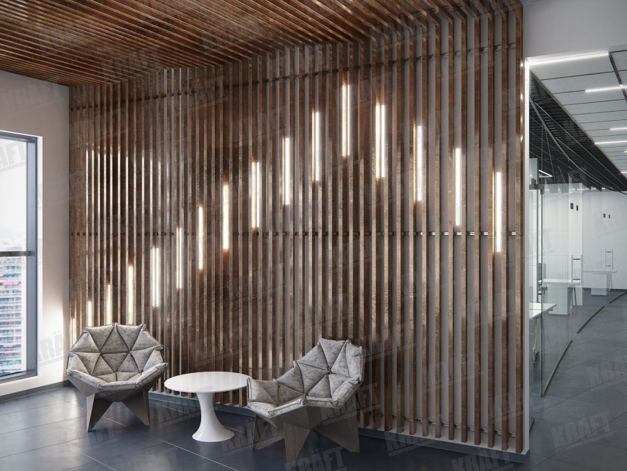 Перегородки металлические рейки