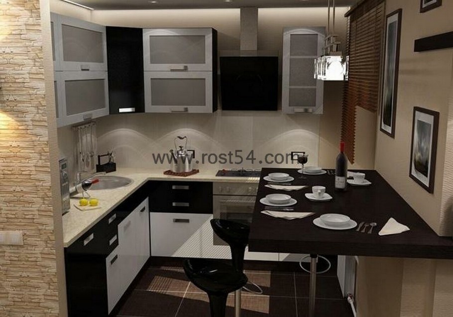 Удобная кухня в хрущевке