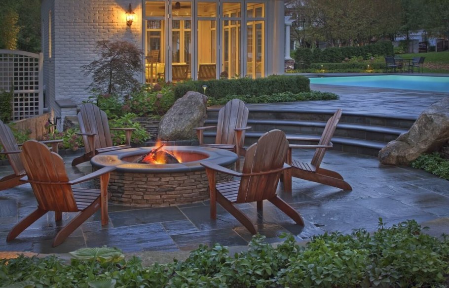 Ландшафт барбекю ландшафт костровище зона