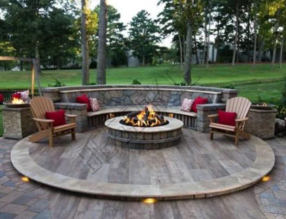 Кострище в скандинавском стиле