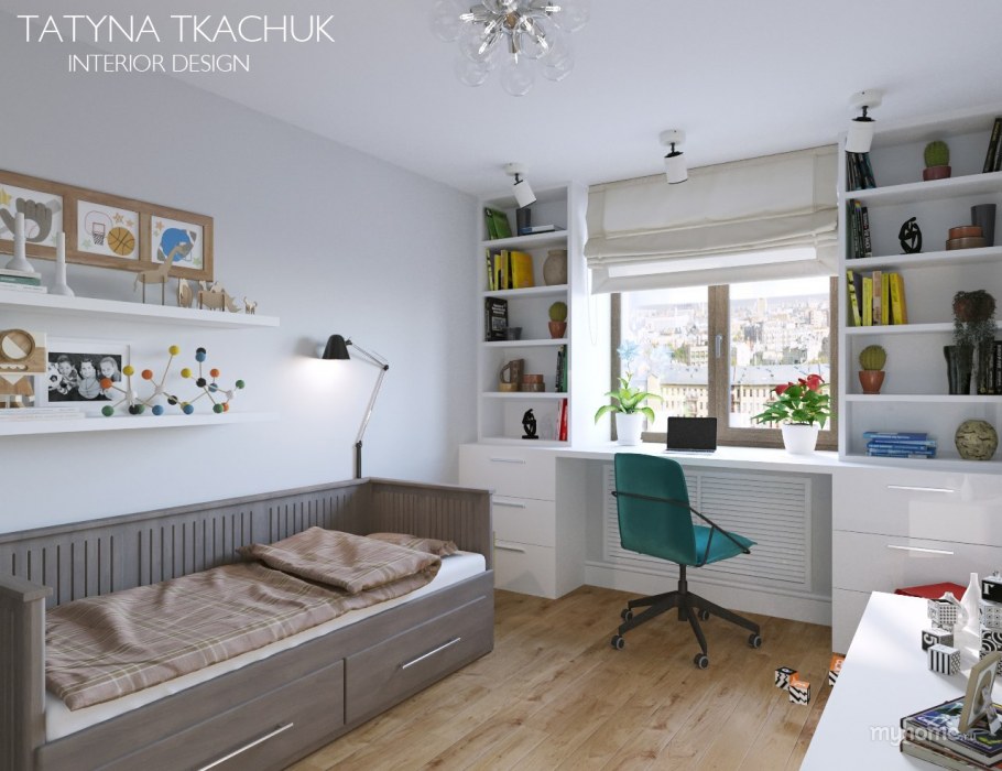 Детская в стиле икеа для школьника