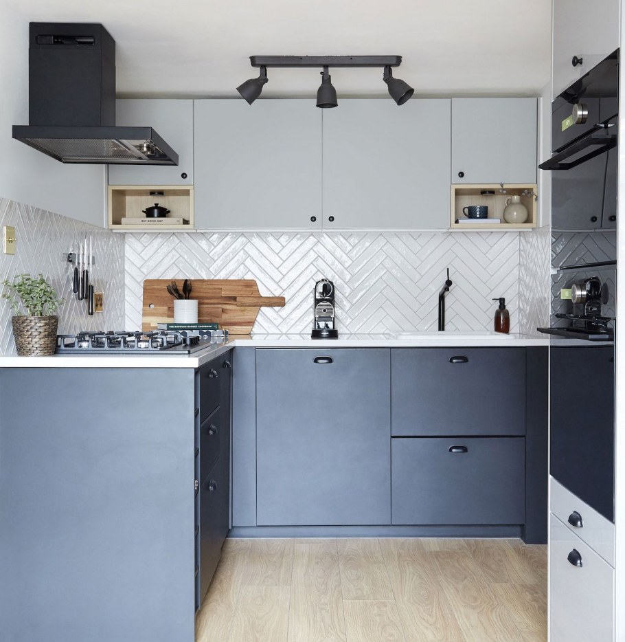 Кухня в стиле монохром