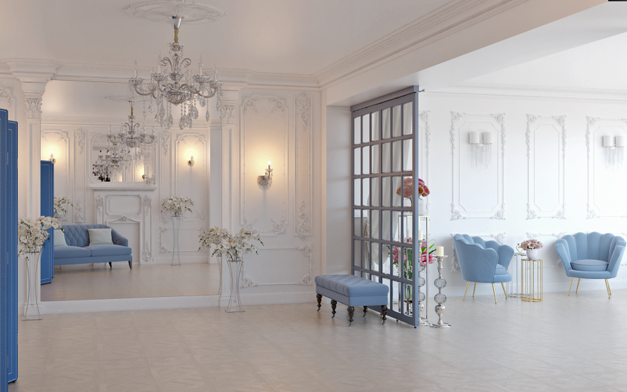 Молдинги в интерьере