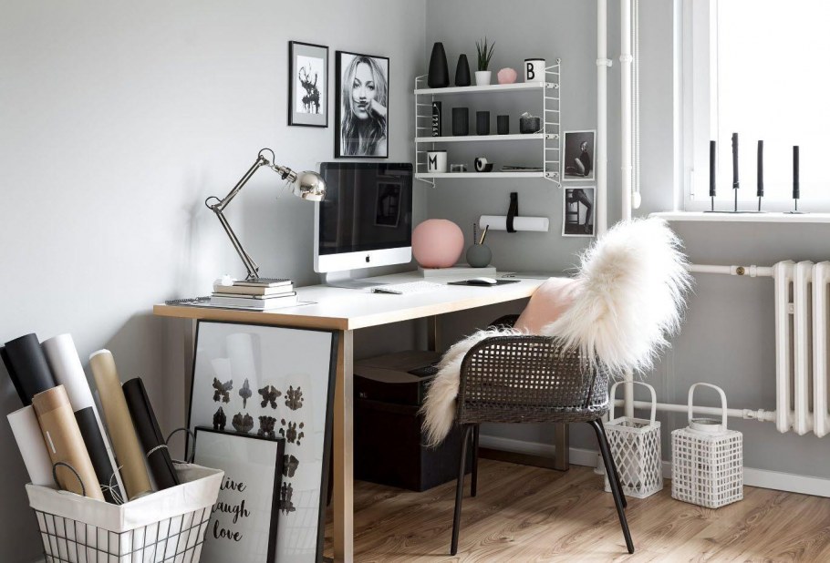 Кабинет в стиле Сканди