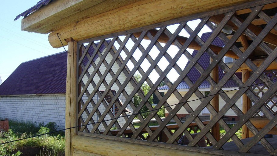 Стенд из реек