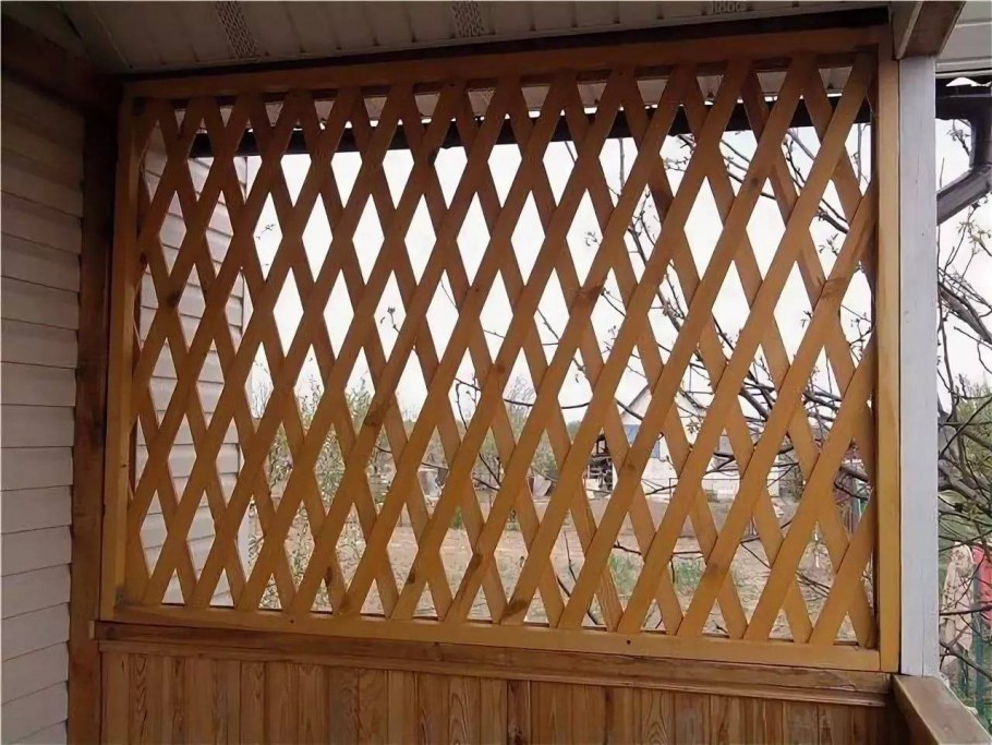 Садовая обрешетка из реек