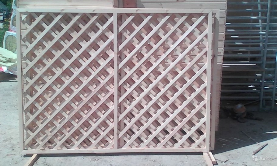Решётка(пергола,шпалера) деревянная 138*109